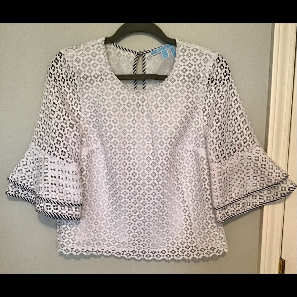 Draper James Eyelet Lace Top Size 2